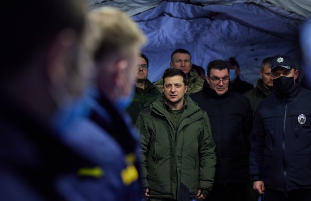 На Херсонщині Володимир Зеленський переглянув навчання сил і засобів МВС 