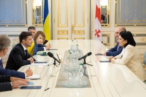 Володимир Зеленський з Президентом Грузії Саломе Зурабішвілі