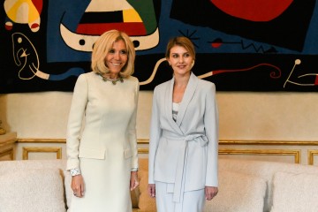 President’s wife Olena Zelenska met with the First Lady of France Brigitte Macron