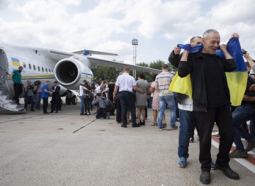Українці, які повернулися на батьківщину 7 вересня у рамках взаємного звільнення Україною та РФ утримуваних осіб