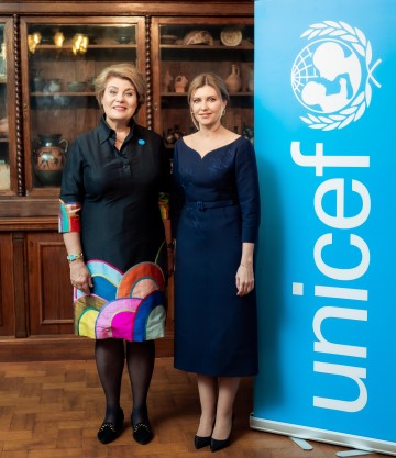 Olena Zelenska congratulated UNICEF mission in Ukraine on the 30th anniversary of the Convention on the Rights of the Child