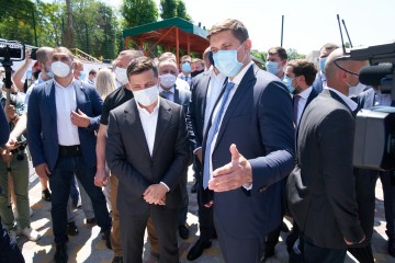 Great Construction: President took part in the opening of the reconstructed stadium in the Odesa region and got himself acquainted with the projects in road construction