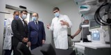 Президент України Володимир Зеленський взяв участь у відкритті другої черги нового корпусу Національної дитячої спеціалізованої лікарні «Охматдит», 29 липня 2020 року