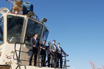 Volodymyr Zelenskyy got himself acquainted with the reconstruction of the berth of the Odesa seaport