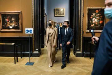 Президент та перша леді України взяли участь в урочистому запуску аудіогіда українською у віденському Музеї історії мистецтв