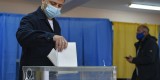 Президент України Володимир Зеленський і його дружина Олена взяли участь у голосуванні на виборах Київського міського голови та депутатів Київської міської ради, 25 жовтня 2020 року