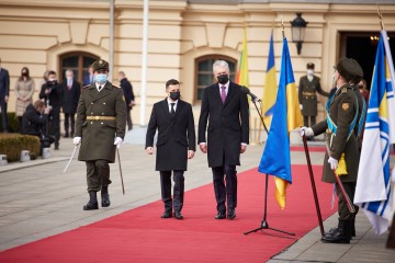 Official meeting ceremony of the Presidents of Ukraine and Lithuania took place in Kyiv