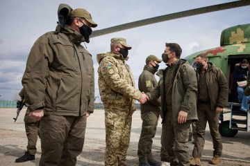 President is on a working trip to Donbas