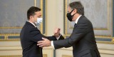 Президент Володимир Зеленський провів зустріч з Державним секретарем США Ентоні Блінкеном, який перебуває з візитом в Україні, 6 травня 2021 року 