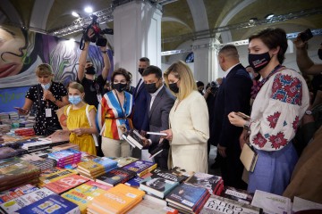 President and the First Lady visited the tenth Book Arsenal Festival in Kyiv