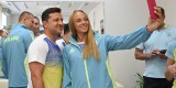 Президент України Володимир Зеленський в Олімпійському домі у Києві зустрівся зі спортсменами, які представлятимуть нашу країну на 32-х літніх Олімпійських іграх у Токіо, 11 липня 2021 року.