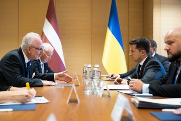 President of Ukraine held talks with the President of Latvia after the Crimea Platform Summit