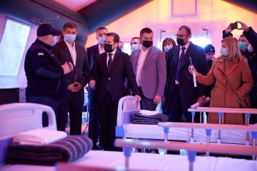 Вакцинація допомагає не потрапити до «червоної» зони – Кирило Тимошенко після огляду мобільного госпіталю для хворих на COVID-19 на Херсонщині