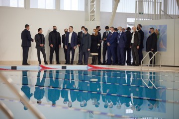 Large Construction: President observed the newly built sports palace in Izmail