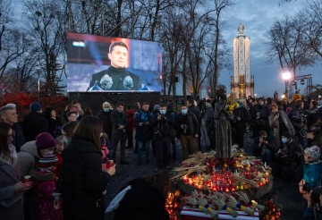 President and the First Lady took part in an event to honor the memory of the Holodomor victims