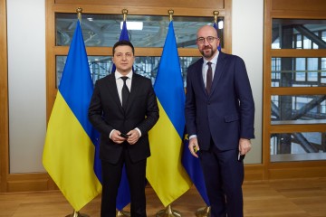 During a visit to Brussels, Volodymyr Zelenskyy met with the President of the European Council