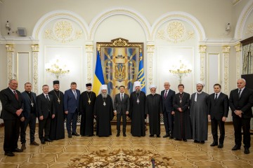 Зустріч Президента України з представниками Всеукраїнської ради церков