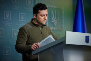 Address by the President of Ukraine in the evening of the second day of the large-scale war