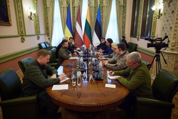 President of Ukraine met with the Speakers of the Parliaments of Lithuania, Latvia and Estonia who arrived in Kyiv