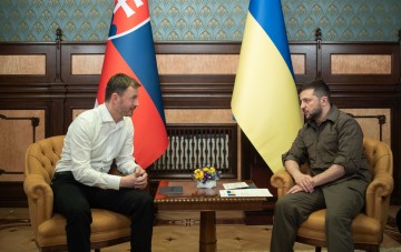 Volodymyr Zelenskyy met with the Prime Minister of Slovakia in Kyiv