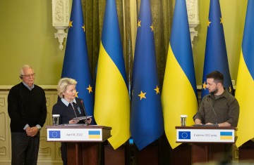 Volodymyr Zelenskyy after the meeting with the President of the European Commission: Ukraine's goal is to be in the EU, because we share common values and fight for them