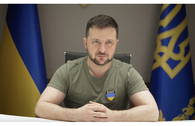 Виступ Президента Володимира Зеленського на врученні нагороди The Atlantic Council «За видатне лідерство», лауреатом якої став український народ