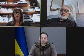 Andriy Yermak talked online with American actor Robert De Niro and producer Jane Rosenthal