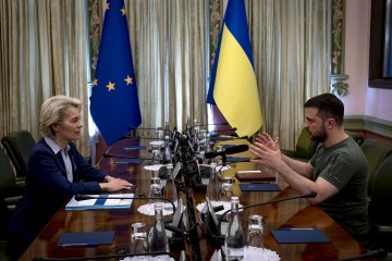 Volodymyr Zelenskyy met with the President of the European Commission in Kyiv
