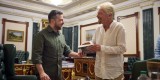 Президент Володимир Зеленський провів зустріч із засновником компанії Virgin Group, мільярдером Річардом Бренсоном, який прибув в Україну, 29 червня 2022 року. 