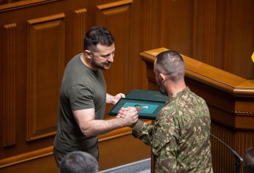 Участь Президента в урочистій частині засідання Верховної Ради України з нагоди Дня Української Державності