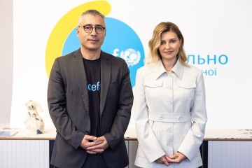 Олена Зеленська підписала з ЮНІСЕФ в Україні Меморандум для посилення спільної роботи у сферах навчання та захисту дітей під час війни