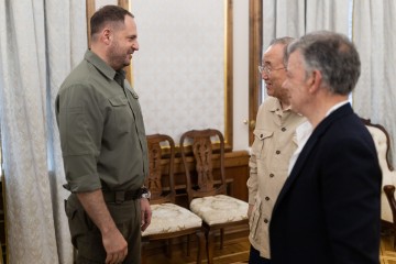 Андрій Єрмак зустрівся з членами групи світових лідерів The Elders Пан Гі Муном і Хуаном Мануелем Сантосом Кальдероном
