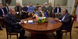 Президент України Володимир Зеленський, Президент Турецької Республіки Реджеп Таїп Ердоган та Генеральний секретар ООН Антоніу Гутерріш під час тристоронньої зустрічі у Львові обговорили експортну зернову ініціативу, небезпечні дії Росії навколо Запорізької атомної станції, питання захисту та звільнення українських полонених і створення Спеціального трибуналу щодо злочину агресії Росії проти України, 18 серпня 2022 року. 