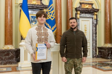 Зустріч Президента з працівниками освіти та переможцями міжнародних учнівських олімпіад 
