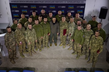 President awarded servicemen who distinguished themselves during the battles in the Kharkiv region