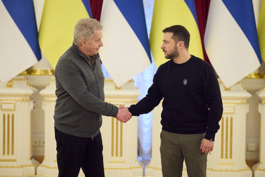 Президент України Володимир Зеленський провів зустріч із Президентом Фінляндської Республіки Саулі Нііністьо, який перебуває в нашій країні з візитом, 24 січня 2023 року. 
