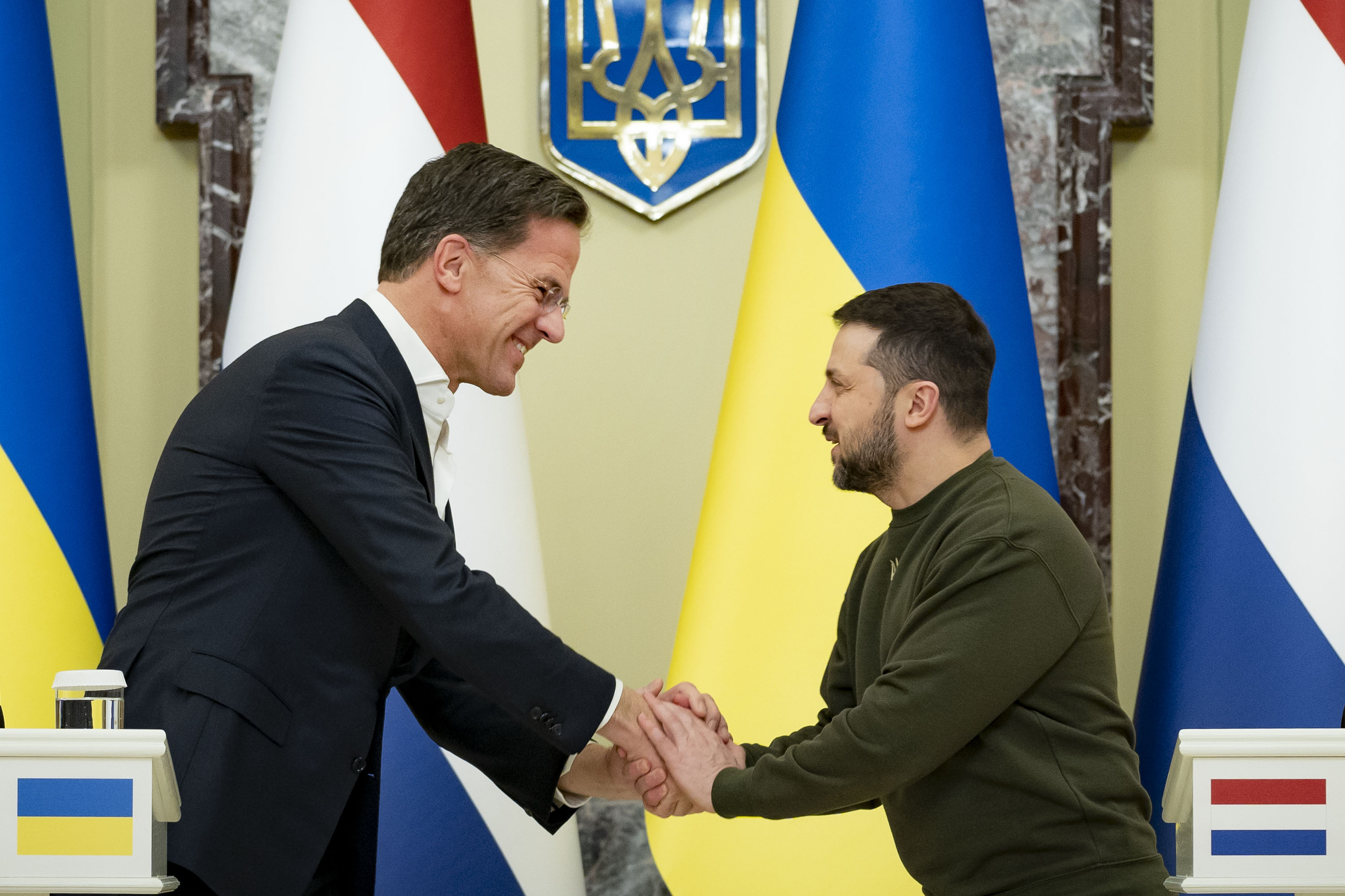 Президент України Володимир Зеленський провів зустріч із Прем’єр-міністром Нідерландів Марком Рютте, який прибув у нашу країну з візитом, 17 лютого 2023 року.