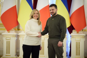 Зустріч Президента України з Головою Ради міністрів Італії в Києві