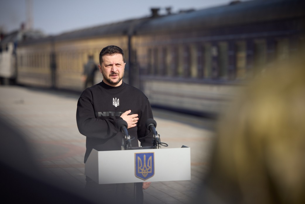 На Сумщині Володимир Зеленський узяв участь у заходах з нагоди річниці визволення Тростянця від російських загарбників