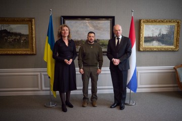 Volodymyr Zelenskyy met with speakers of the House of Representatives and the Senate of the Netherlands in The Hague