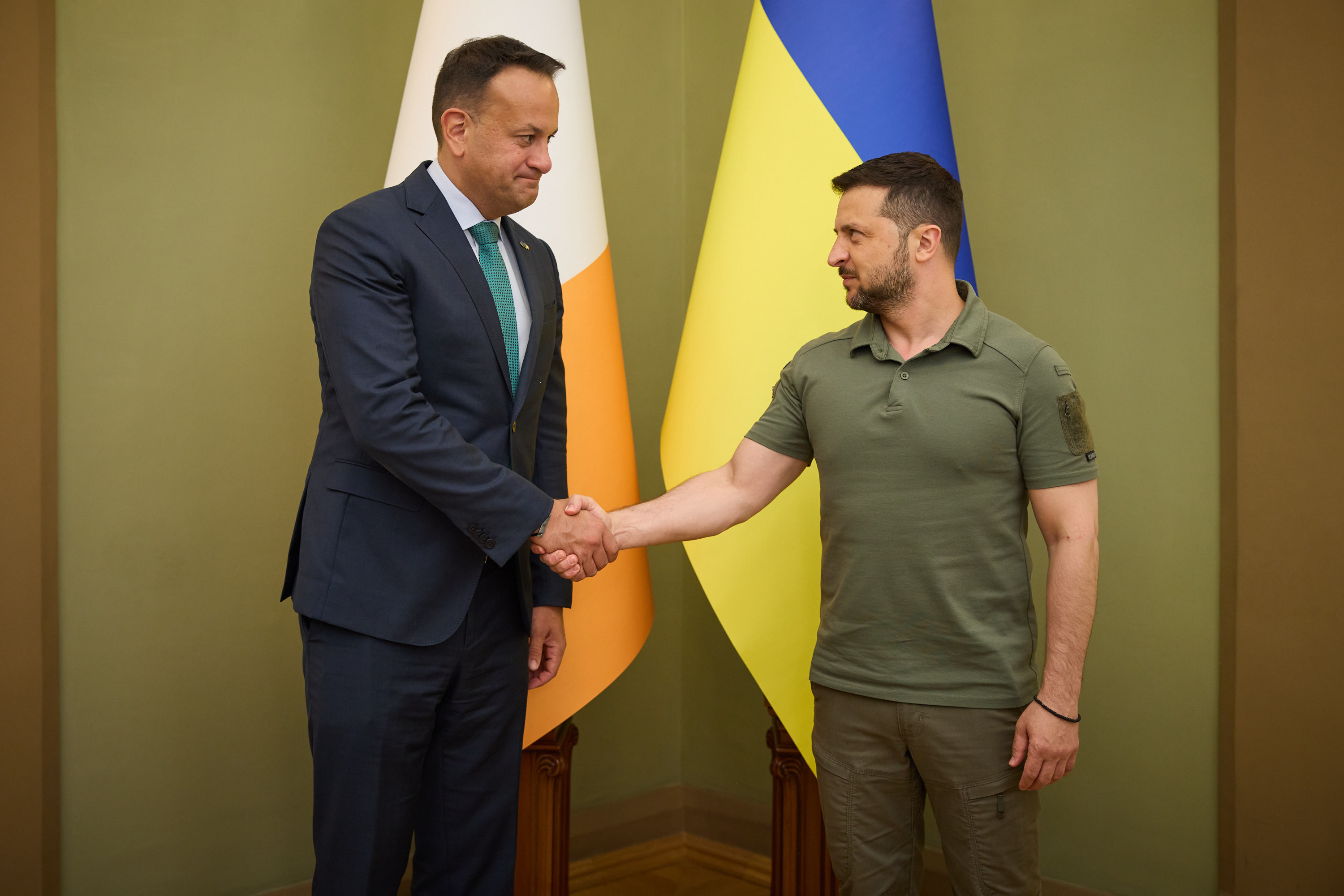 Президент України Володимир Зеленський провів зустріч із Прем’єр-міністром Ірландії Лео Варадкаром, який прибув до нашої країни з візитом, 19 липня 2023 року.