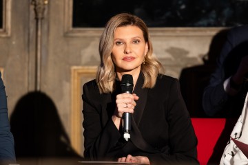 The First Lady took part in the opening of the Ukrainian Institute in Paris