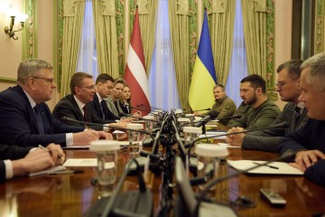 The Presidents of Ukraine and Latvia discussed the continued delivery and production of ammunition and armaments for the Defense Forces during their meeting in Kyiv