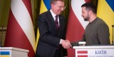 Президент України Володимир Зеленський провів зустріч із Президентом Латвійської Республіки Едгарсом Рінкевичсом, який перебуває з візитом у нашій країні, 24 листопада 2023 року.