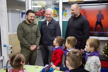 President visited metro school in Kharkiv and talked to pupils