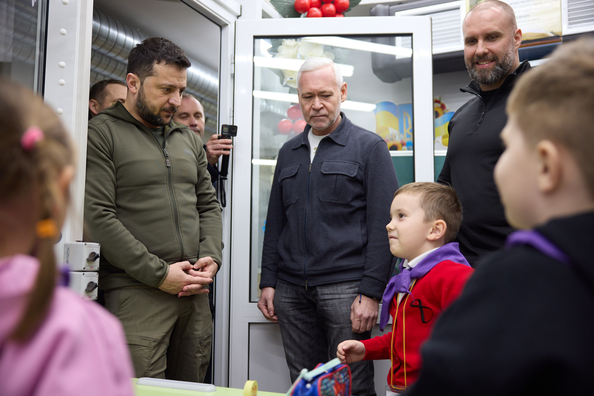 Зеленский пришел в школу в Харькове