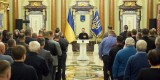 Президент України Володимир Зеленський зустрівся з керівниками та працівниками державних і приватних компаній оборонно-промислового комплексу та вручив державні нагороди, 27 грудня 2023 року.