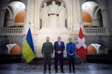 Президент України зустрівся з головами обох палат і головами фракцій парламенту Швейцарії