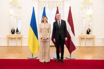Олена Зеленська під час візиту до Латвії: Разом зі світом шукатимемо нові шляхи для порятунку українських дітей