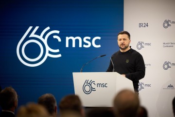 Не питайте Україну, коли закінчиться війна, питайте в себе, чому Путін досі здатний її продовжувати – виступ Президента Володимира Зеленського на Мюнхенській конференції з питань безпеки